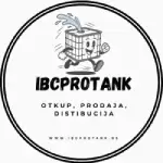 Logo koji objašnjava čime se bavi firma Ibc Pro Tank. Kao primarno je otkup i prodaja cisterni za vodu od 1000l